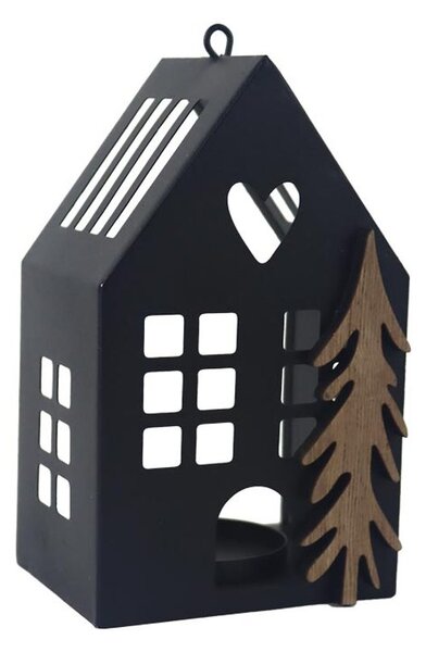 Dekorační svícen domeček K4531 - 9.00 × 7.50 × 15.00 cm