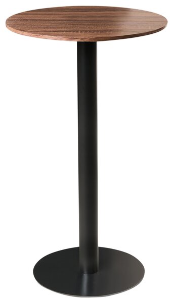 Barový stůl MORELLA Černá/Tmavě hnědá 60 cm 60 cm