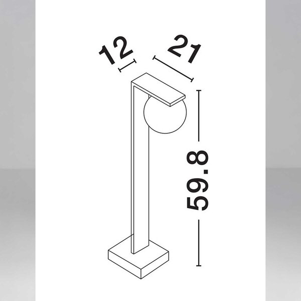 Nova Luce Oracle LED sloupkové svítidlo 90cm