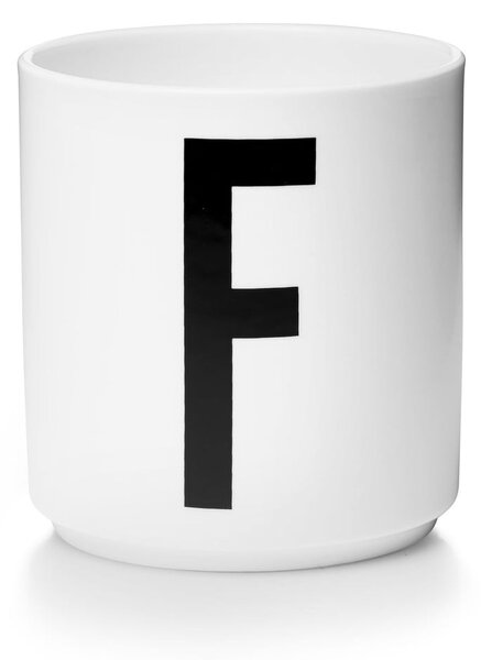 Bílý porcelánový hrnek Design Letters Personal F