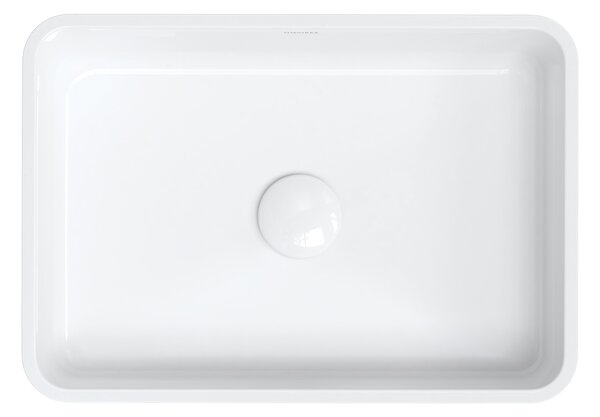 Omnires Parma M+ umyvadlo 50x35 cm obdélníkový na pult bílá PARMAUNBP