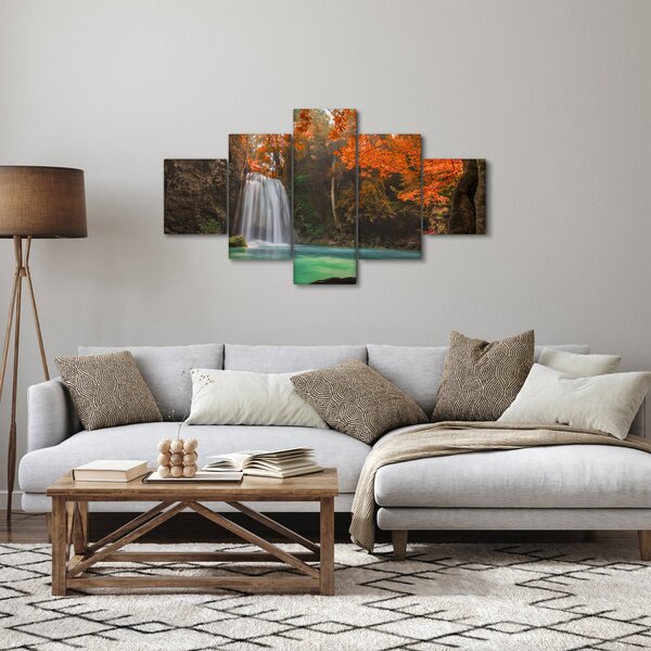 Obraz - Vodopád v Thajsku (125x70 cm)