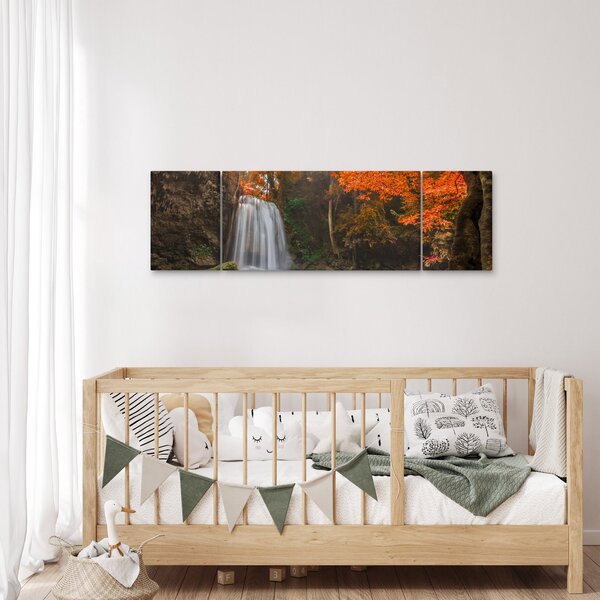 Obraz - Vodopád v Thajsku (170x50 cm)
