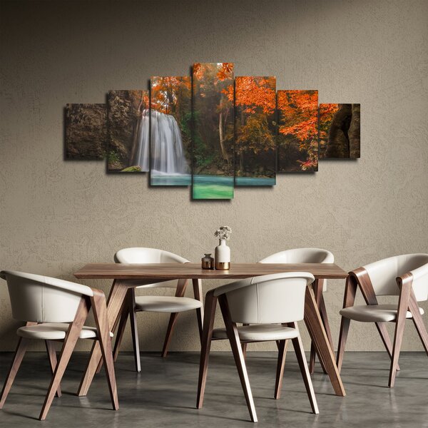 Obraz - Vodopád v Thajsku (210x100 cm)