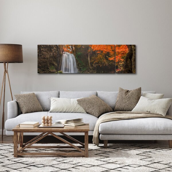 Obraz - Vodopád v Thajsku (170x50 cm)