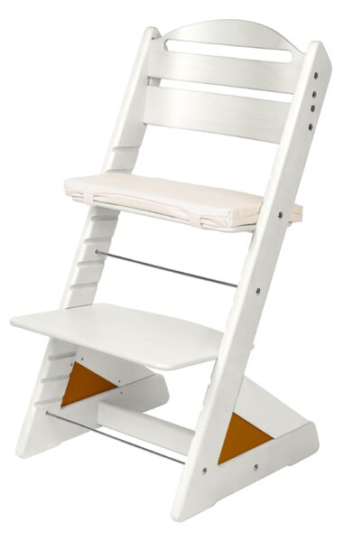 Dětská rostoucí židle Jitro Plus bílá Barva volitelného klínu.: Dub