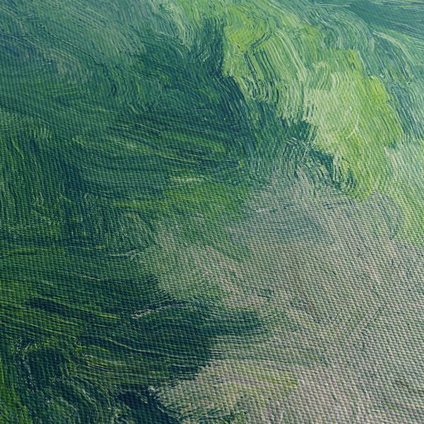 Obraz - Malované jehličnany (210x100 cm)