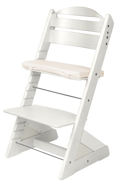 Dětská rostoucí židle Jitro Plus bílá Barva volitelného klínu.: Bílá