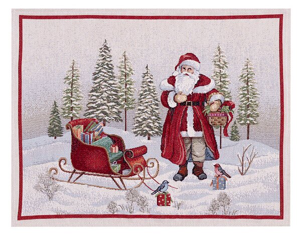 Tegatex Gobelínové prostírání Vánoční- Santa Claus se sáněmi 35*45 cm