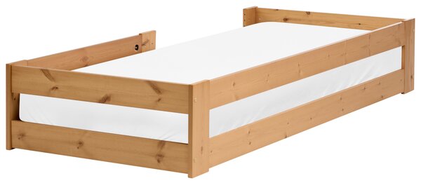 Dětská postel Borovicové dřevo PRIMELLES 90 x 200 cm Hnědá