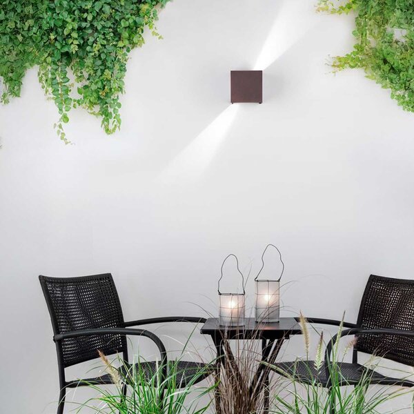 Nova Luce Como LED nástěnné svítidlo IP65 Bílá