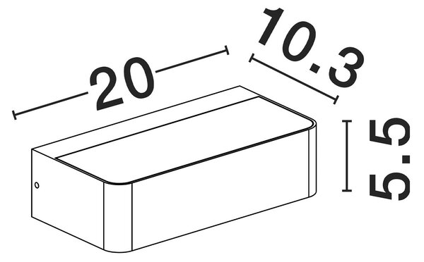 Nova Luce Videno LED nástěnné svítidlo IP65 Solární