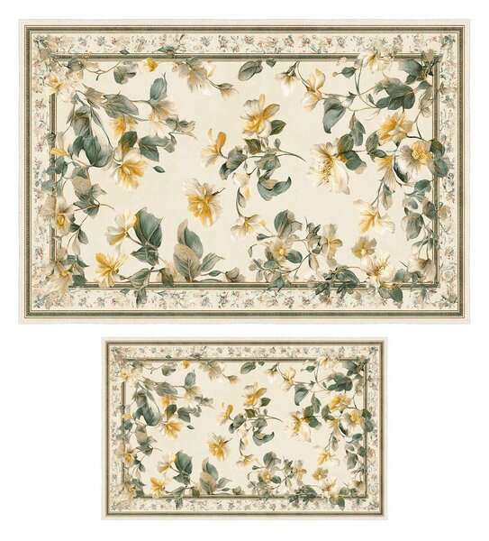 Béžové koupelnové předložky v sadě 2 ks 60x100 cm – Foutastic