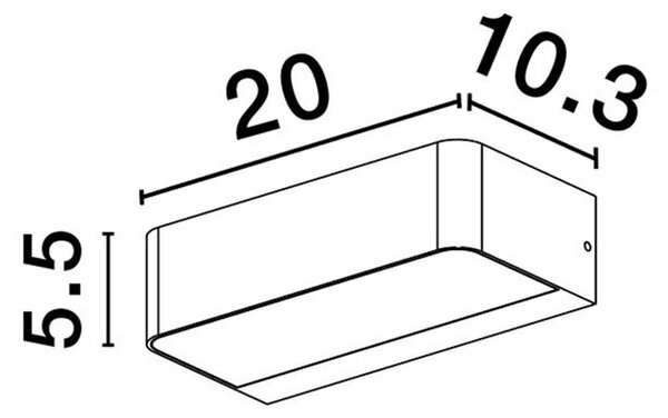 Nova Luce Videno LED nástěnné svítidlo IP65 Solární
