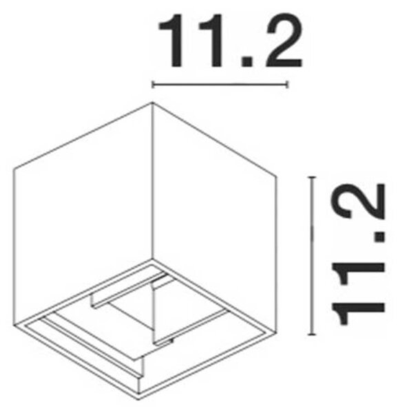 Nova Luce Como LED nástěnné svítidlo IP65 Bílá