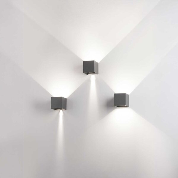 Nova Luce Como LED nástěnné svítidlo IP65 Bílá
