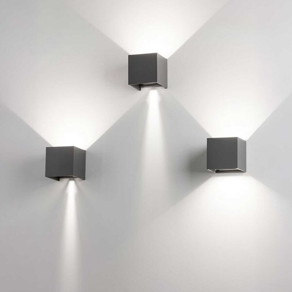 Nova Luce Como LED nástěnné svítidlo IP65 Bílá