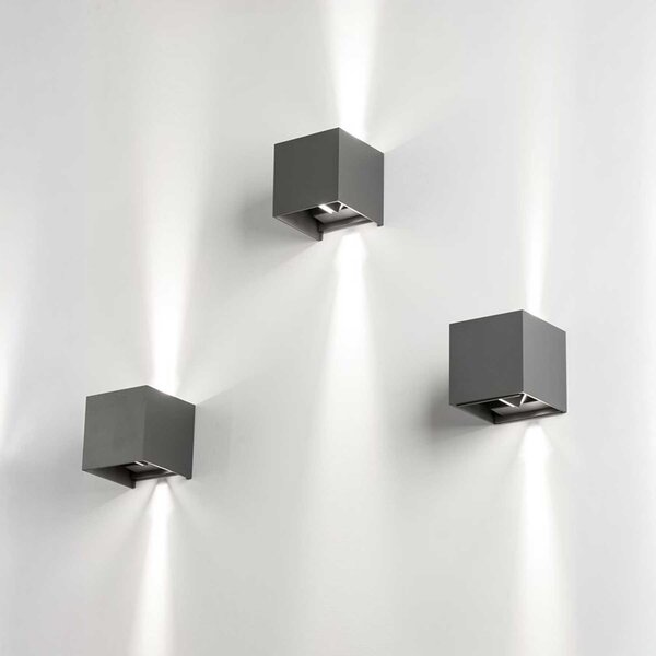 Nova Luce Como LED nástěnné svítidlo IP65 Bílá