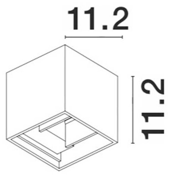 Nova Luce Como LED nástěnné svítidlo IP65 Bílá