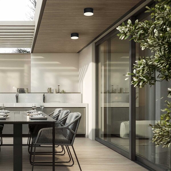 Nova Luce Judi LED stropní svítidlo IP65 21 CMČerná