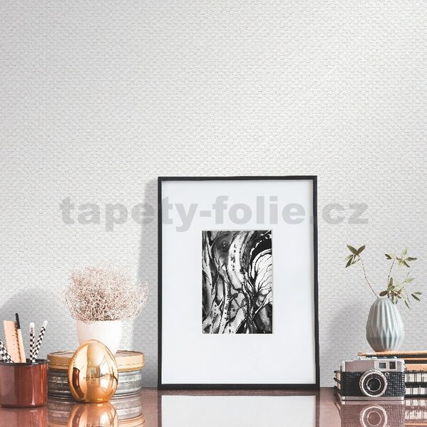 Vliesové tapety na zeď IMPOL Timeless 1111-4, rozměr 15,00 m x 0,53 m, omítkovina bílá textilní struktura, ERISMANN