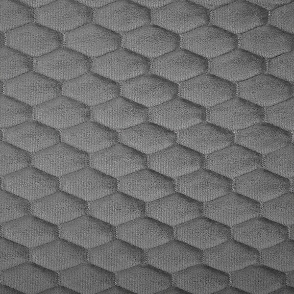 Postel Umělý samet BAYONNE 140 x 200 cm Světle šedá