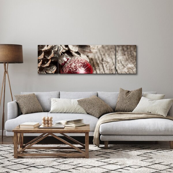 Obraz - Vánoční ozdoby (170x50 cm)