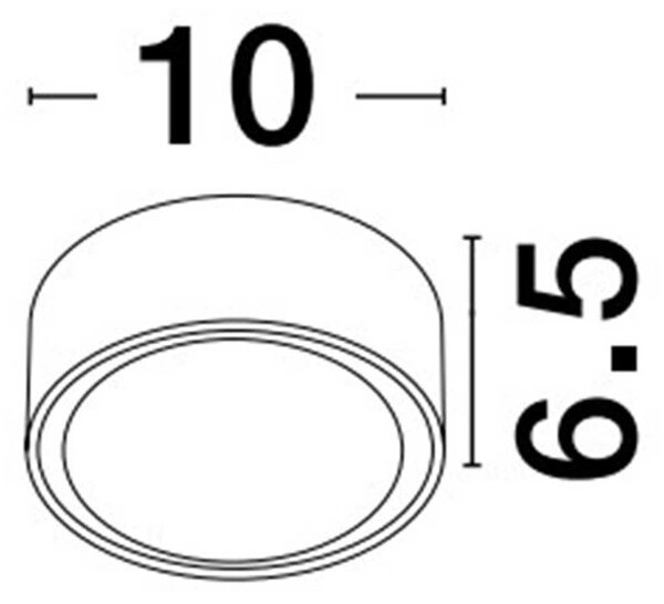 Nova Luce Focus GX53 stropní svítidlo IP54 Šedá