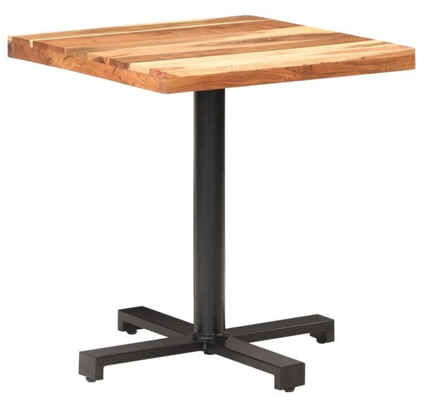 Bistro stůl čtvercový 70 x 70 x 75 cm masivní akáciové dřevo