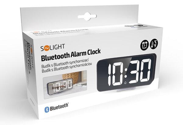 Solight digitální hodiny s bluetooth synchronizací CA08B-M