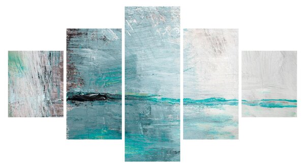 Obraz - Abstraktní olejomalba (125x70 cm)