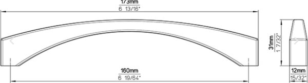 Siro INESA nikl jemně broušený 160 mm