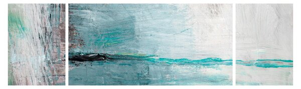 Obraz - Abstraktní olejomalba (170x50 cm)
