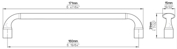 Siro LIMA antracit lesklý 160 mm