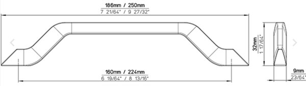 Siro PARIS železo černé patina 160 mm