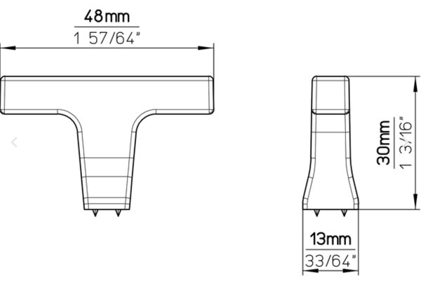 Siro ADINA černá mat 33 mm