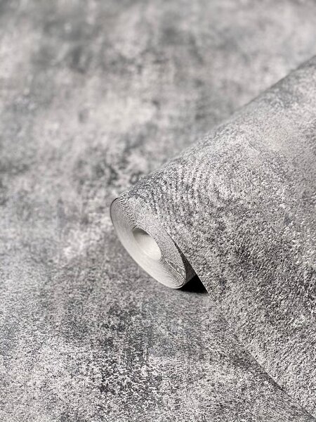 Vliesové tapety na zeď Hailey 82245, rozměr 10,05 m x 0,53 m, beton tmavě šedý, NOVAMUR 6798-20