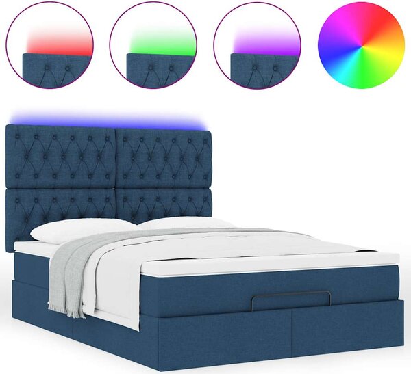 Osmanský rám postele s matrací Blue 140x190cm textil 3314092