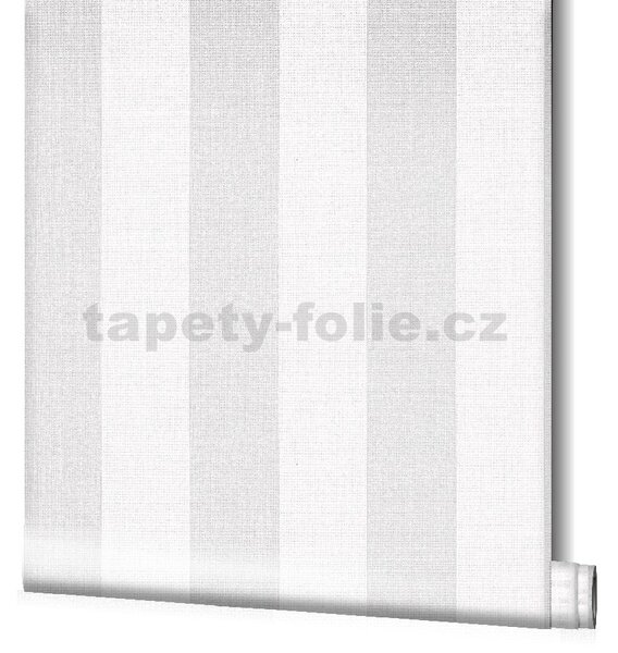 Vliesové tapety na zeď Hailey 82258, rozměr 10,05 m x 0,53 m, pruhy šedo-bílé, NOVAMUR 6800-10