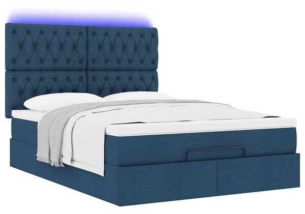 Osmanský rám postele s matrací Blue 140x190cm textil 3314092
