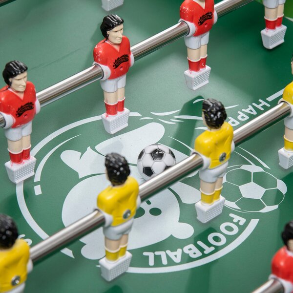 HOMCOM 6 v 1 Skládací Multiherní Stůl pro Děti od 7 Let – Stolní Hry: Kulečník, Stolní Fotbal, Ping Pong, Hoops, Air Hockey, Lední Hokej 118x104x71 cm