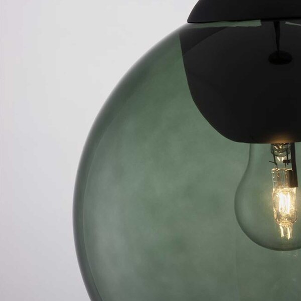 Nova Luce Midori E27 závěsné skleněné svítidlo Modrá