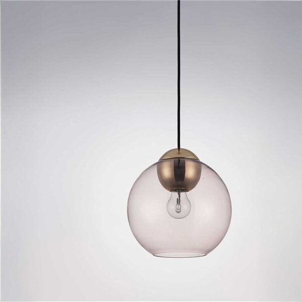 Nova Luce Midori E27 závěsné skleněné svítidlo Modrá