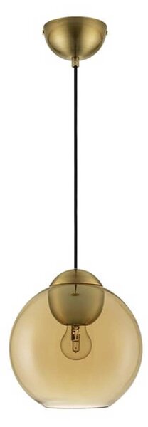 Nova Luce Midori E27 závěsné skleněné svítidlo Modrá