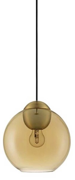 Nova Luce Midori E27 závěsné skleněné svítidlo Modrá