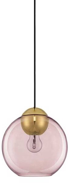 Nova Luce Midori E27 závěsné skleněné svítidlo Modrá