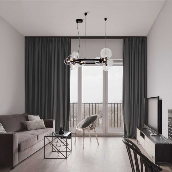 Nova Luce Odillia G9 závěsný kruhový lustr Bílá