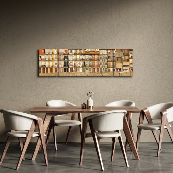 Obraz - Nábřežní čtvrť, Portugalsko (170x50 cm)