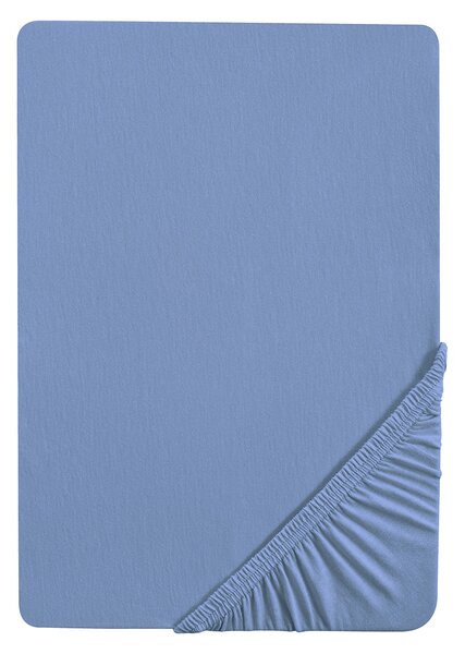 Biberna Žerzejové napínací prostěradlo (140-160 x 200 cm, modrá) (100226989024)