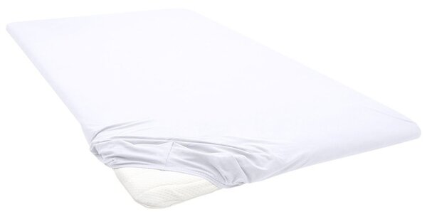 Biberna Žerzejové napínací prostěradlo na podložku na matraci (bílá, 90-100 x 200 cm) (100227070002)